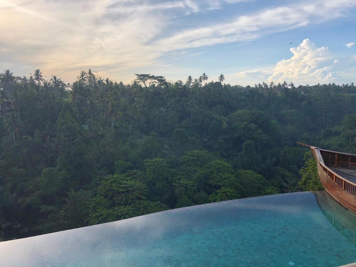 Kastara Resort Ubud Exteriér fotografie View from the pool at the Alila Ubud